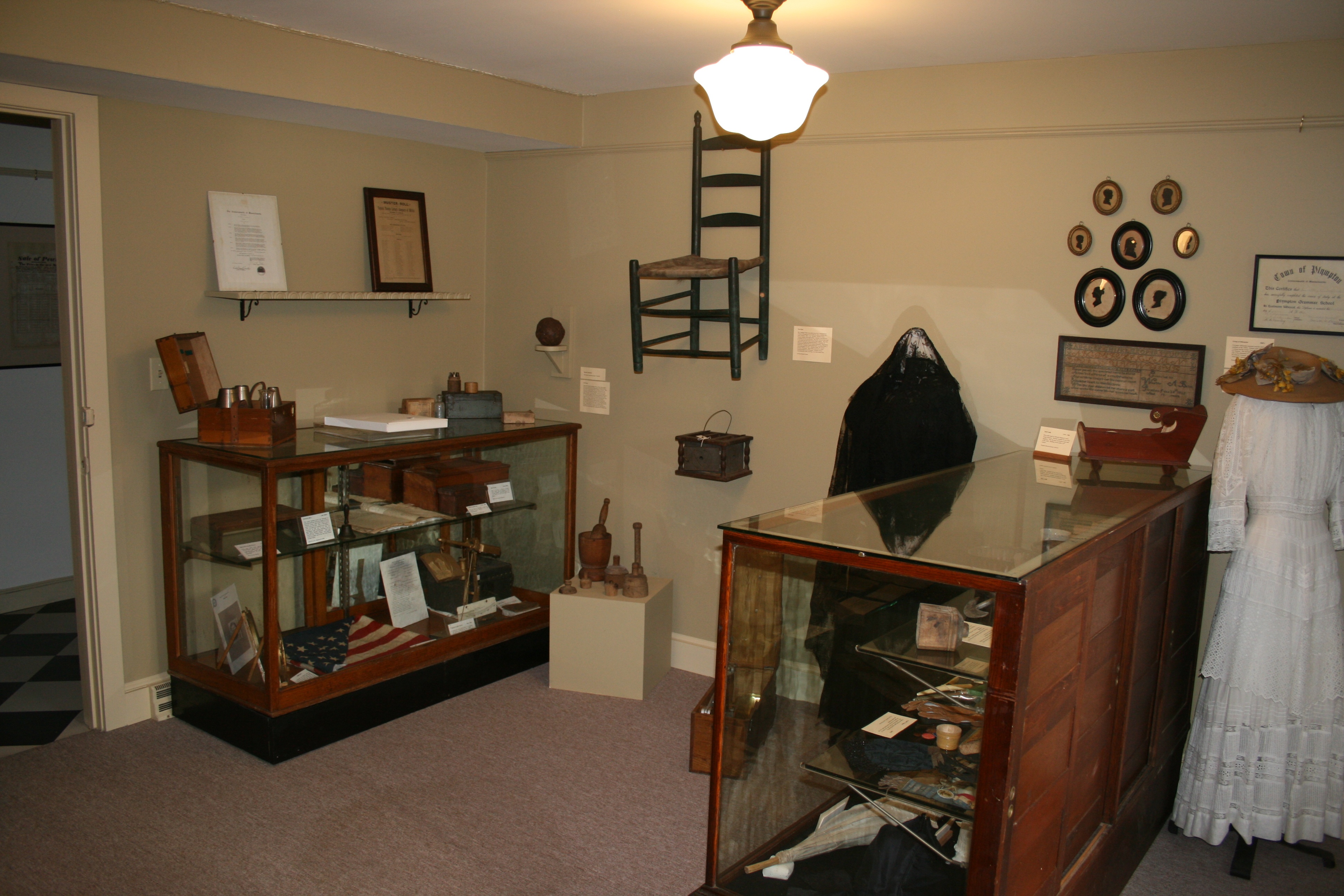 Inside the museum room
