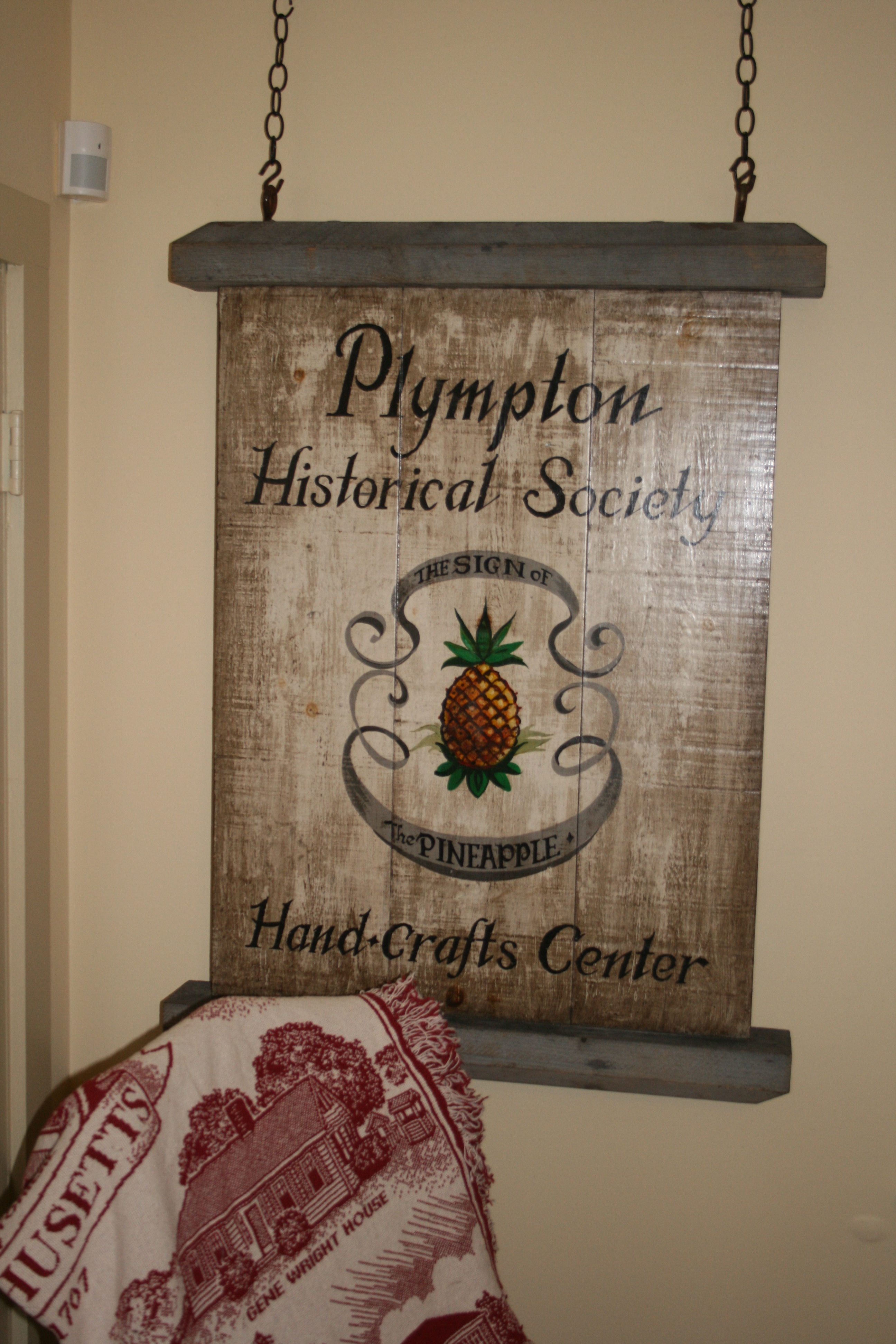 Original Plympton Historical Society\'s sign